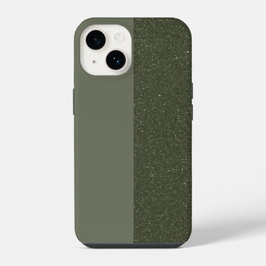 Coque Pour iPhone 14 Étui iPhone 14 à texture divisée personnalisable (Verso)