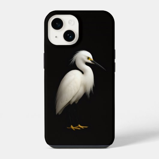 Coque Pour iPhone 14 Étui iPhone 14 Case-Mate Black 4 Luxe, Aigrette ne (Verso)