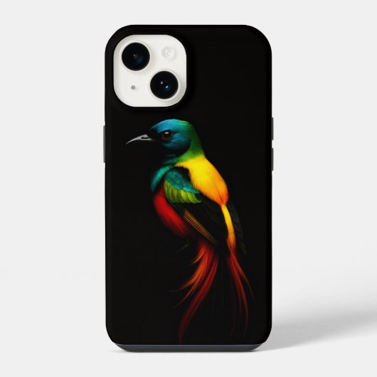 Coque Pour iPhone 14 Étui iPhone 14 Case-Mate Black 4 Luxe, Oiseau Arc- (Verso)
