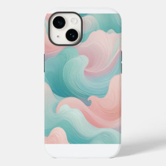 Coque Pour iPhone 14 Étui iPhone 14 Tourbillon Abstrait Pastel