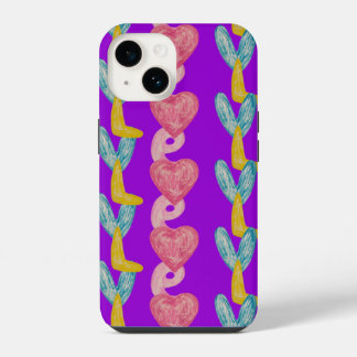 Coque Pour iPhone 14 Étui iPhone Case-Mate avec l'art du crayon d'amour