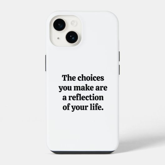 Coque Pour iPhone 14 Étui iPhone Choix que Vous Faites (Verso)