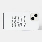 Coque Pour iPhone 14 Étui iPhone Have The Courage (Verso Horizontal)