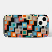 Coque Pour iPhone 14 Étui iPhone Light Squares sur Dark Case-Mate (Verso Horizontal)
