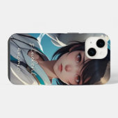 Coque Pour iPhone 14 Étui iPhone monogrammé Anime étudiant Case-Mate (Verso Horizontal)