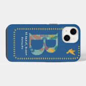 Coque Pour iPhone 14 Étui iPhone Monogramme B  (Verso Horizontal)