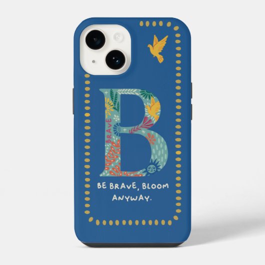 Coque Pour iPhone 14 Étui iPhone Monogramme B  (Verso)