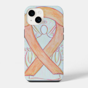 Coque Pour iPhone 14 Étui iPhone personnalisé Ange Ruban de sensibilisa