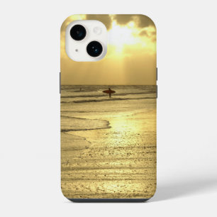 Coque Pour iPhone 14 Étui iPhone Profiter de la Plage au Coucher du Sol