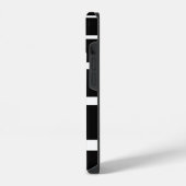 Coque Pour iPhone 14 Étui iPhone rayé noir et blanc Case-Mate (Côté gauche)