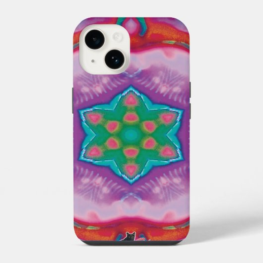 Coque Pour iPhone 14 Étui iPhone Rosette Kaléidoscope (Verso)
