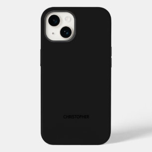Coque Pour iPhone 14 Étui noir personnalisé simple Case-Mate 14