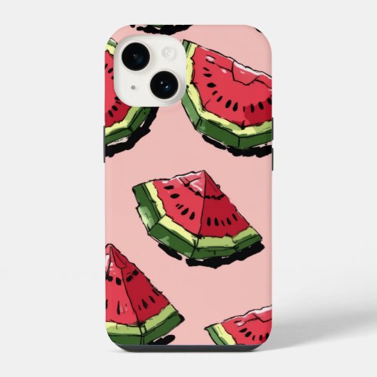 Coque Pour iPhone 14 étui pastèque (Verso)