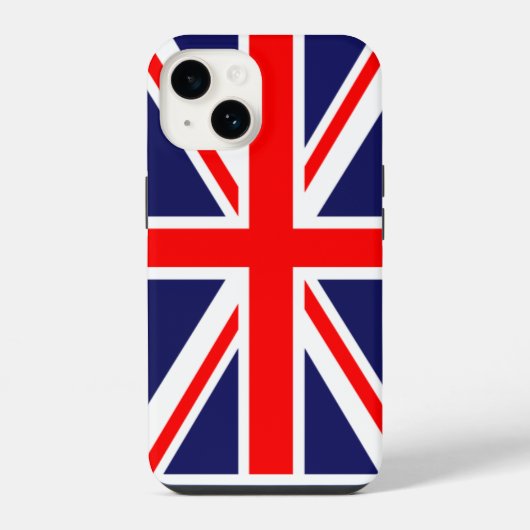 Coque Pour iPhone 14 Étui pour iPhone 14-Drapeau Union Jack  (Verso)