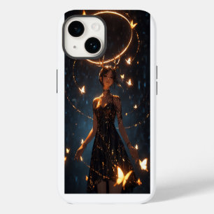 Coque Pour iPhone 14 Étui pour iPhone 14 Fille Cerf Mystique - Fantasti