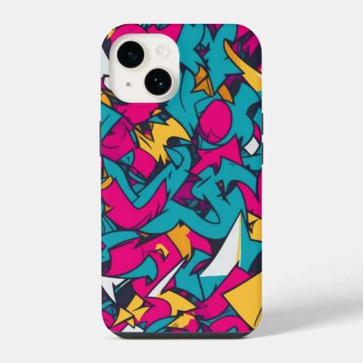 Coque Pour iPhone 14 Étui pour iPhone 14 graffiti (Verso)