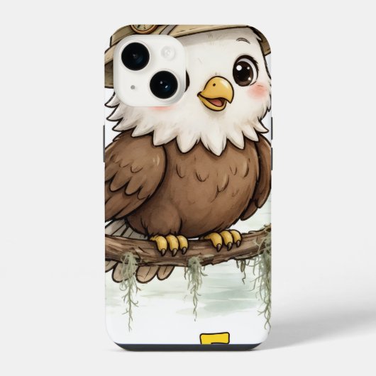 Coque Pour iPhone 14 Étui pour iPhone 14 Lil' Bayou Explorers Eagle (Verso)