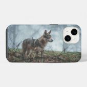 Coque Pour iPhone 14 Étui pour iPhone 14 Wolfdog (Verso Horizontal)