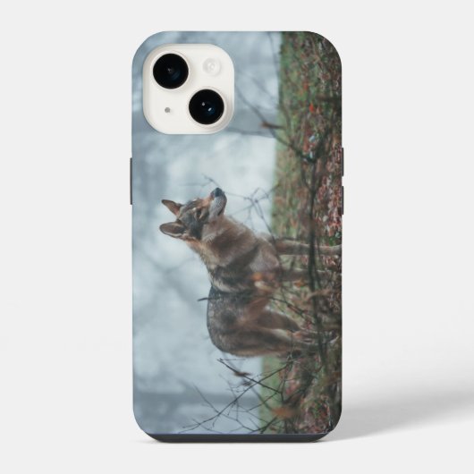 Coque Pour iPhone 14 Étui pour iPhone 14 Wolfdog (Verso)