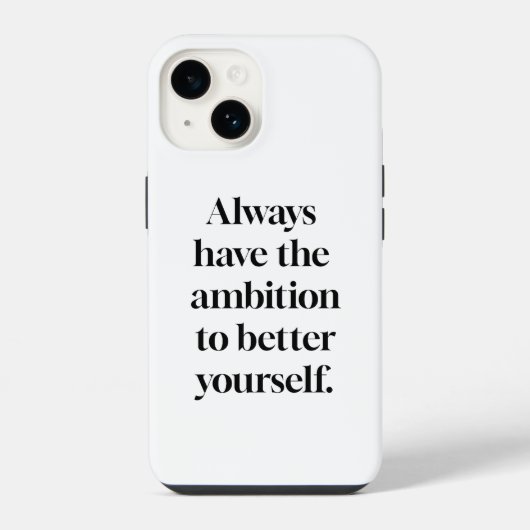 Coque Pour iPhone 14 Étui pour iPhone Ambition (Verso)