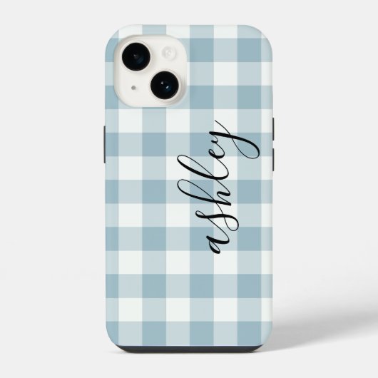 Coque Pour iPhone 14 Étui pour iPhone avec calligraphie à carreaux de B (Verso)