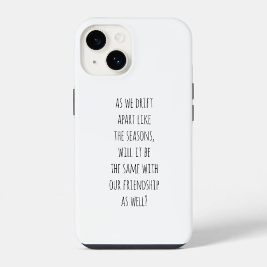 Coque Pour iPhone 14 Étui pour iPhone Drift Apart (Verso)