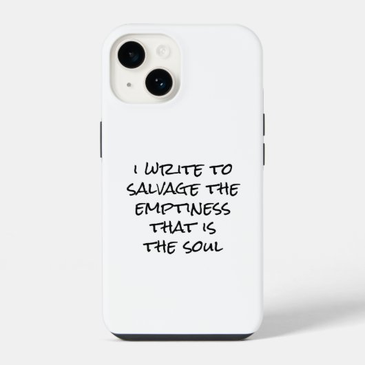 Coque Pour iPhone 14 Étui pour iPhone 'J'écris' (Verso)