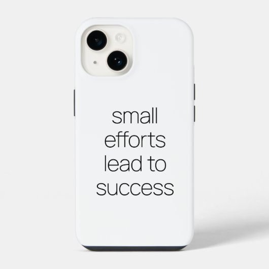 Coque Pour iPhone 14 Étui pour iPhone Small Efforts (Verso)