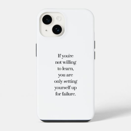 Coque Pour iPhone 14 Étui pour iPhone « Willing To Learn » (Verso)