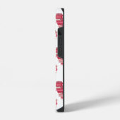 Coque Pour iPhone 14 Étui pour téléphone à coeurs patchwork rose (Côté gauche)