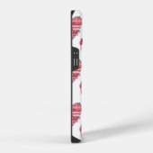 Coque Pour iPhone 14 Étui pour téléphone à coeurs patchwork rose (Côté droit)