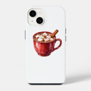 Coque Pour iPhone 14 Étui pour téléphone Hot Cocoa avec Marshmallows