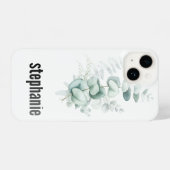 Coque Pour iPhone 14 Eucalyptus Pattern i phone Case (Verso Horizontal)