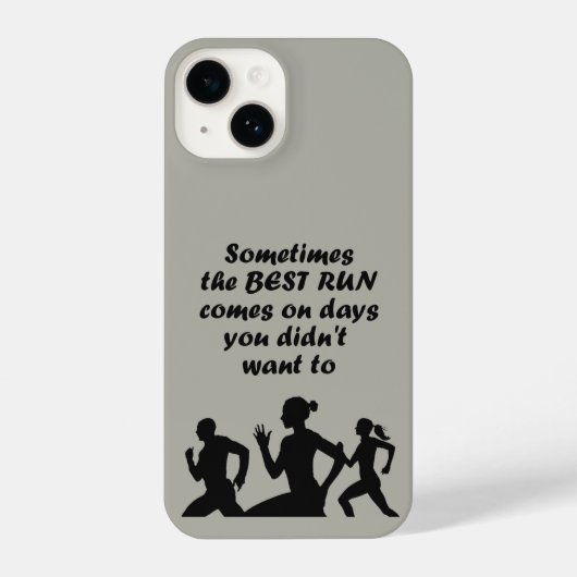 Coque Pour iPhone 14 Exécution du coureur Motivationnelle Inspirationne (Verso)