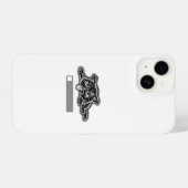 Coque Pour iPhone 14 Exhausted cat (Verso Horizontal)