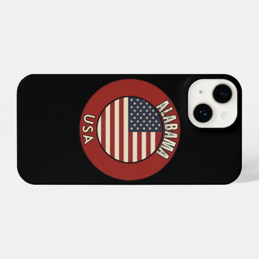 Coque Pour iPhone 14 Explore Alabama - State Adventure  (Verso Horizontal)