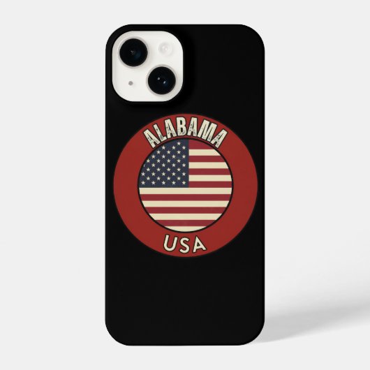 Coque Pour iPhone 14 Explorez l'Alabama - Aventure d'État  (Verso)