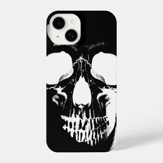 Coque Pour iPhone 14 Face du crâne (Verso)