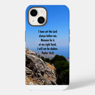 Coque Pour iPhone 14 Faire confiance à Dieu à ma droite Psaume 16:8 Ver