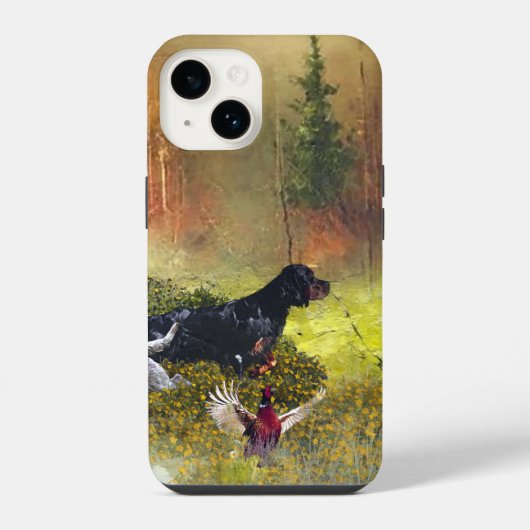 Coque Pour iPhone 14 Famille Setters (Verso)