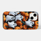 Coque Pour iPhone 14 Fantôme et Citrouille (Verso Horizontal)