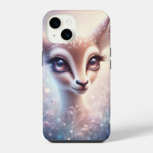 Coque Pour iPhone 14 Faon céleste enchanté Art Galaxie aux yeux scintil