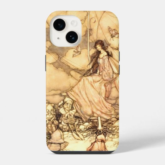 Coque Pour iPhone 14 Fée Arthur Rackham (Verso)