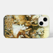 Coque Pour iPhone 14 Fées et Lapin (Verso Horizontal)