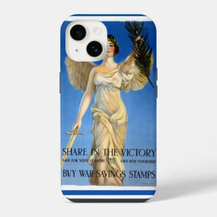 Coque Pour iPhone 14 Femme ange patriotique vintage, achetez des bons d