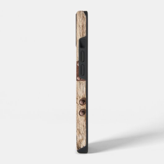 Coque Pour iPhone 14 Fer, bois, boulons rendent robuste (Côté gauche)
