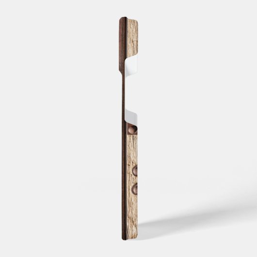 Coque Pour iPhone 14 Fer, bois, boulons rendent robuste (Côté gauche)