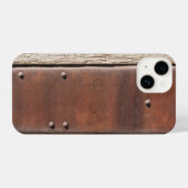 Coque Pour iPhone 14 Fer, bois, boulons rendent robuste (Verso Horizontal)