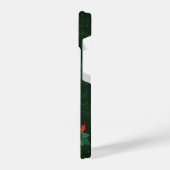 Coque Pour iPhone 14 Fête de Noël Mistletoe vert foncé (Côté gauche)
