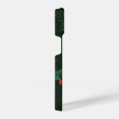 Coque Pour iPhone 14 Fête de Noël Mistletoe vert foncé (Côté droit)
